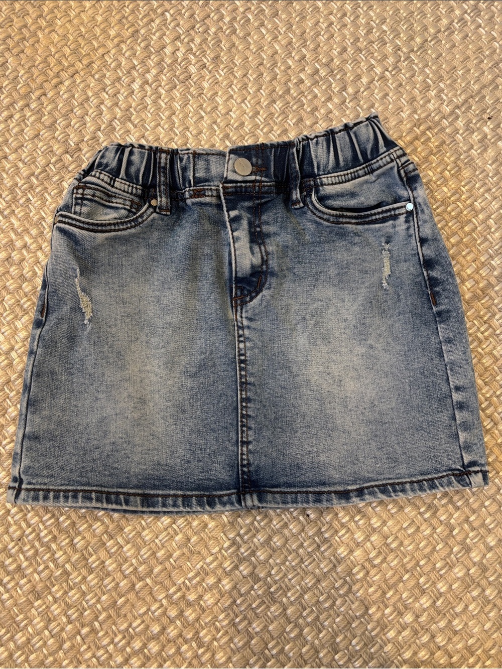 Joe's Jeans Girls' Washed Denim Skirt - Blue
